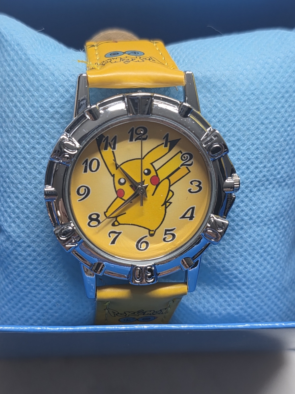 Yellow Pikachu-Themed Kids Watch - Yellow Strap